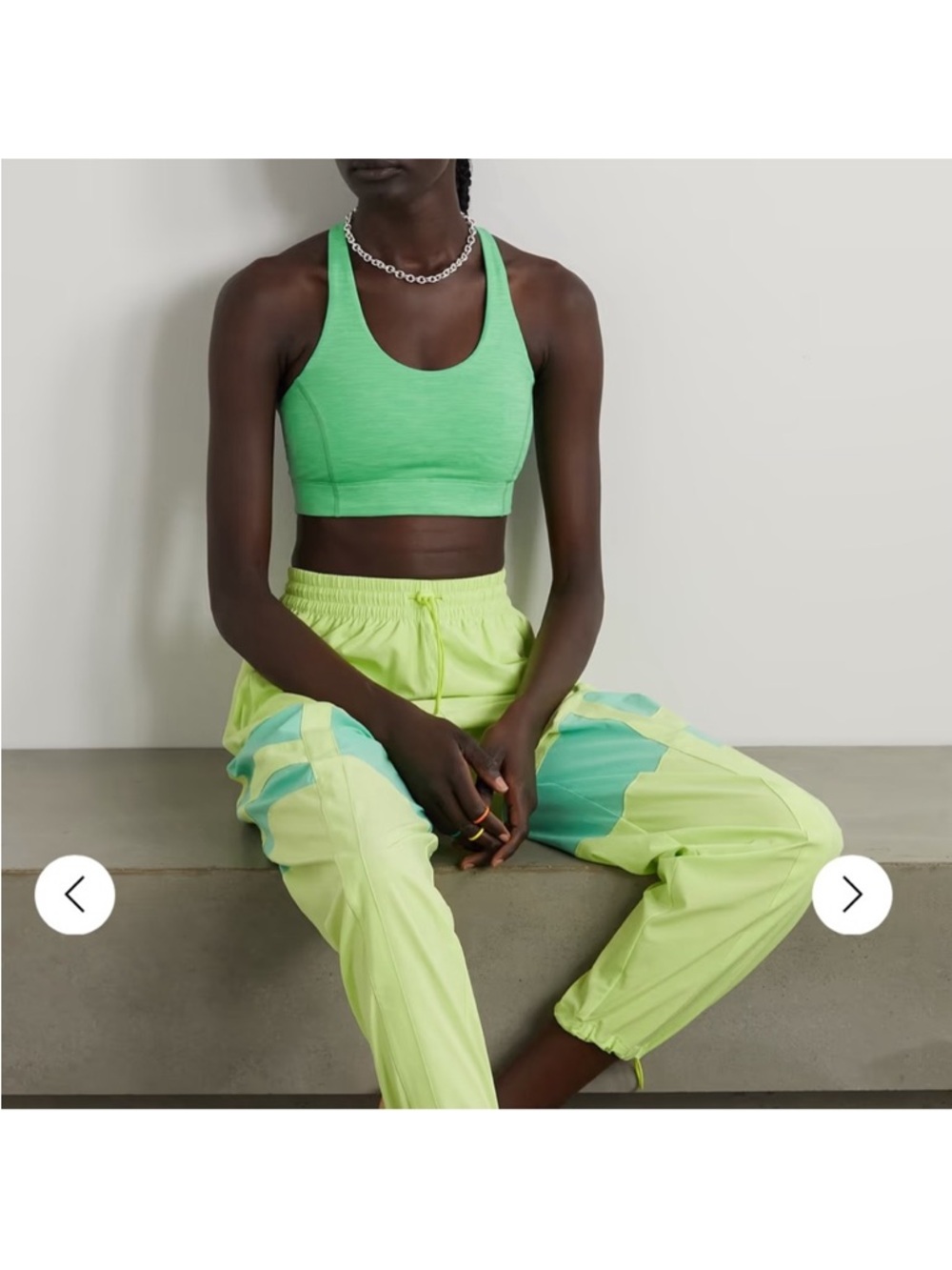 Outdoor Voices Doing Things Bra size XS color yellow and grey blue. Active wear